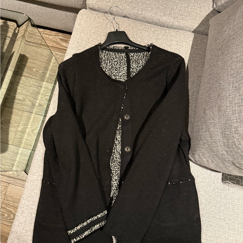 Elegant Black Women's Jacket + Skirt